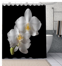 Load image into Gallery viewer, DIY Bathroom Durable Custom Orchid Shower Curtains DIY Bathroom Curtain Fabric Washable Polyester for Bathtub Art Decor