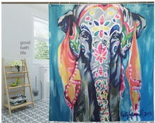 Load image into Gallery viewer, DIY Bathroom Durable Custom Orchid Shower Curtains DIY Bathroom Curtain Fabric Washable Polyester for Bathtub Art Decor