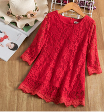 Load image into Gallery viewer, "Arna" Royal Gown Collection - White Lace Princess Dress For Girls