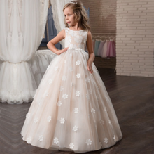 Load image into Gallery viewer, "Arna" Royal Gown Collection - Girls Wedding Evening Party Bridesmaid Long Dress Prom Gown Children Teenager New Year Princess Costume