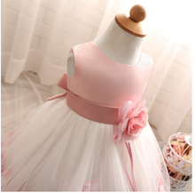 Load image into Gallery viewer, "Arna" Royal Gown Collection - Flower Tulle Toddler Kids Christening Costume Newborn Baby Girl Birthday Dress
