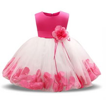 Load image into Gallery viewer, "Arna" Royal Gown Collection - Flower Tulle Toddler Kids Christening Costume Newborn Baby Girl Birthday Dress