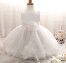 Load image into Gallery viewer, "Arna" Royal Gown Collection - Flower Tulle Toddler Kids Christening Costume Newborn Baby Girl Birthday Dress