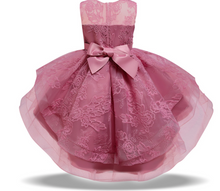 Load image into Gallery viewer, "Arna" Royal Gown Collection - Flower Dresses For Girls Elegant Rainbow Tutu Ball Gown 4-10 Year