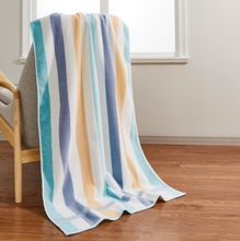 Load image into Gallery viewer, Luxury Towels - Choice of Colours - x2 - 100% Cotton Super Absorbent Comfortable Stripe