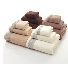 Load image into Gallery viewer, High-Grade - 100% Cotton Towels 3 Piece Luxury Hotel & Spa Quality Bath Towel Set