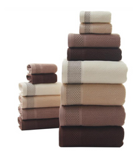 Load image into Gallery viewer, High-Grade - 100% Cotton Towels 3 Piece Luxury Hotel & Spa Quality Bath Towel Set