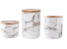 Load image into Gallery viewer, "Arna Lisa" Royal Collection - Luxury Marble Jars x3