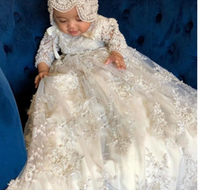 Load image into Gallery viewer, "Arna" Royal Gown Collection - Girl Christening/Baptism - Made to Measure - Large range of Colours