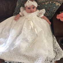 Load image into Gallery viewer, "Arna" Royal Gown Collection - Girl Christening/Baptism - Made to Measure - Large range of Colours