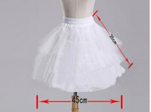 Load image into Gallery viewer, "Arna" Royal Gown Collection - White Flower girl Petticoat Tulle Ruffle Short Crinoline Petticoats Lady Girls Child Underskirt