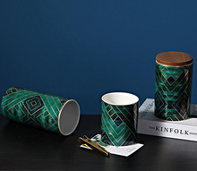 Load image into Gallery viewer, "Arna Lisa" Royal Collection - Luxury 3 Piece Storage - Green/Blue/Gold