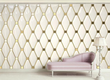 Load image into Gallery viewer, "Arna" Collections - DIY - Custom Photo Wallpaper Mural Golden Sculpture Wall Background Wall 3D Wall Papers Home Decor