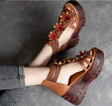 Load image into Gallery viewer, "Arna" Collection Shoes - Handcrafted Original Leathers High Heels Sandals