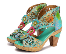 Load image into Gallery viewer, "Arna" Collection Shoes -Women's Handcrafted Leather Originals - 2 Styles/Colours