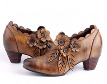 Load image into Gallery viewer, "Arna" Collection Shoes - Handcrafted Original Leathers - Vintage High Heels
