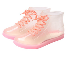 Load image into Gallery viewer, Modern - Short Martin Rain Boots Non-Slip Rain Shoes Rubber Transparent