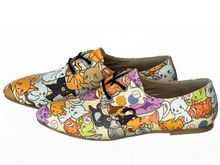 Load image into Gallery viewer, Cats Pattern Daily Print Women Leather Shoes - Many Styles & Colours