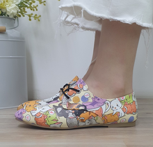 Load image into Gallery viewer, Cats Pattern Daily Print Women Leather Shoes - Many Styles & Colours