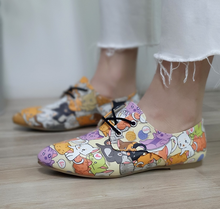 Load image into Gallery viewer, Cats Pattern Daily Print Women Leather Shoes - Many Styles & Colours