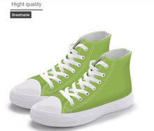 Load image into Gallery viewer, SPECIAL Personalised - Customised Shoes - Canvas Flat High-Top Casual - Make your Limited Edition (Photo/Picture/Logo/Pattern/Print)