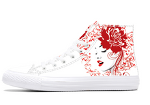 Load image into Gallery viewer, SPECIAL Personalised - Customised Shoes - Canvas Flat High-Top Casual - Make your Limited Edition (Photo/Picture/Logo/Pattern/Print)