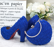 Load image into Gallery viewer, Limited Edition - Luxury Lace Shoe Set - Many colours & Sizes (Shoe + Clutch)