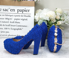 Load image into Gallery viewer, Limited Edition - Luxury Lace Shoe Set - Many colours & Sizes (Shoe + Clutch)