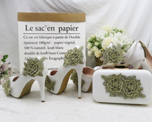 Load image into Gallery viewer, Limited Edition - Luxury Lace Shoe Set - Many colours & Sizes (Shoe + Clutch)