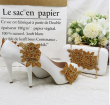 Load image into Gallery viewer, Limited Edition - Luxury Lace Shoe Set - Many colours & Sizes (Shoe + Clutch)