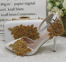 Load image into Gallery viewer, Limited Edition - Luxury Lace Shoe Set - Many colours & Sizes (Shoe + Clutch)