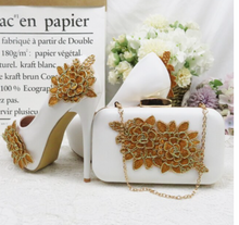 Load image into Gallery viewer, Limited Edition - Luxury Lace Shoe Set - Many colours & Sizes (Shoe + Clutch)