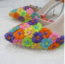 Load image into Gallery viewer, Limited Edition - Luxury Lace Shoe Set - Many colours & Sizes (Shoe + Clutch)