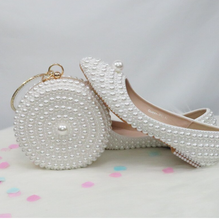 Load image into Gallery viewer, Limited Edition - Luxury Lace Shoe Set - Many colours & Sizes (Shoe + Clutch) Wedding
