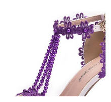 Load image into Gallery viewer, Limited Edition - Luxury Lace Shoe Set - Many colours & Sizes (Shoe + Clutch) Wedding