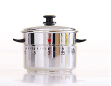 Load image into Gallery viewer, 60 Minutes Kitchen Timer Stainless Steel Timer Clock Kitchen Gadget Manual Mechanical Clockwork Cooking Alarm Reminder