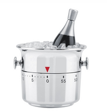 Load image into Gallery viewer, 60 Minutes Kitchen Timer Stainless Steel Timer Clock Kitchen Gadget Manual Mechanical Clockwork Cooking Alarm Reminder