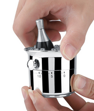 Load image into Gallery viewer, 60 Minutes Kitchen Timer Stainless Steel Timer Clock Kitchen Gadget Manual Mechanical Clockwork Cooking Alarm Reminder