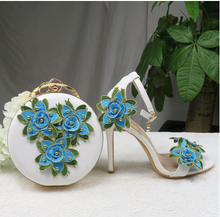 Load image into Gallery viewer, Limited Edition - Luxury Lace Shoe Set - Many colours & Sizes (Shoe + Clutch)