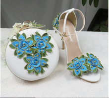 Load image into Gallery viewer, Limited Edition - Luxury Lace Shoe Set - Many colours & Sizes (Shoe + Clutch)