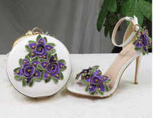 Load image into Gallery viewer, Limited Edition - Luxury Lace Shoe Set - Many colours & Sizes (Shoe + Clutch)