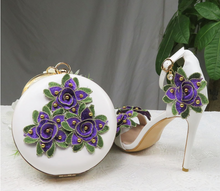 Load image into Gallery viewer, Limited Edition - Luxury Lace Shoe Set - Many colours & Sizes (Shoe + Clutch)