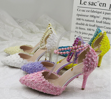 Load image into Gallery viewer, Limited Edition - Luxury Lace Shoe Set - Many colours & Sizes (Shoe + Clutch)