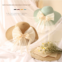 Load image into Gallery viewer, "Arna" Collection - Girls Hats - Many Sizes and Colours (2-6 years) Straw with Bow
