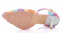 Load image into Gallery viewer, Limited Edition - Luxury Lace Shoe Set - Many Styles/Colours & Sizes (Shoe + Clutch) Wedding