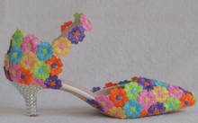 Load image into Gallery viewer, Limited Edition - Luxury Lace Shoe Set - Many Styles/Colours & Sizes (Shoe + Clutch) Wedding