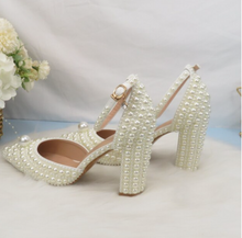 Load image into Gallery viewer, Limited Edition - Luxury Lace Shoe Set - Many Styles/Colours & Sizes (Shoe + Clutch) Wedding