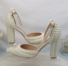 Load image into Gallery viewer, Limited Edition - Luxury Lace Shoe Set - Many Styles/Colours & Sizes (Shoe + Clutch) Wedding