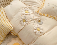 Load image into Gallery viewer, "Arna's" Collection - Luxury Flannel Velvet #D Mushrooms Bedding Set 6 piece Twin/Single