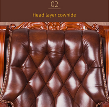 Load image into Gallery viewer, "Arna Royal Victorian Collection" Luxury Plus Furniture - Office Leather Massage Reclining Business Chair CEO